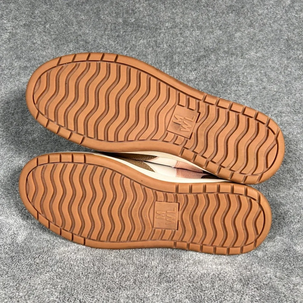 Madewell MWL Court Sneakers Colorblock Leather Suede Pink Brown Women 9.5M Men 8